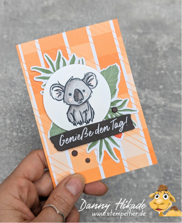 stampinup koala geniess den tag kit tierisch stempeltier