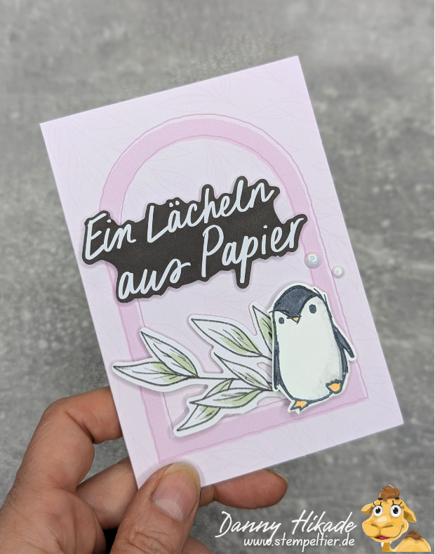 stampinup lächeln ein lächeln aus Papier stempeltier