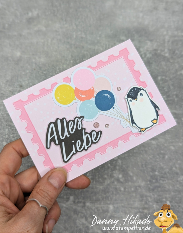 stampinup lächeln kreativset kit tierisch stempeltier pinguin