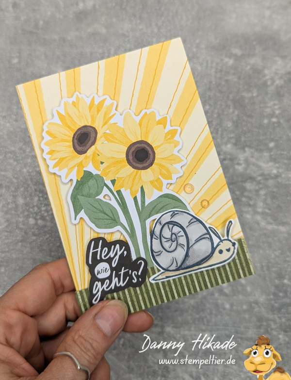 stampinup lächeln kreativset kit tierisch stempeltier sonnenblume