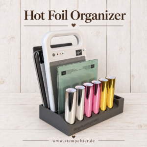 stempeltier organizer hot foil heißfolien glimmer spellbinders organized danny