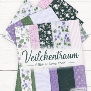 12 Blatt Veilchentraum DSP stampin up veilchen stempeltier creative