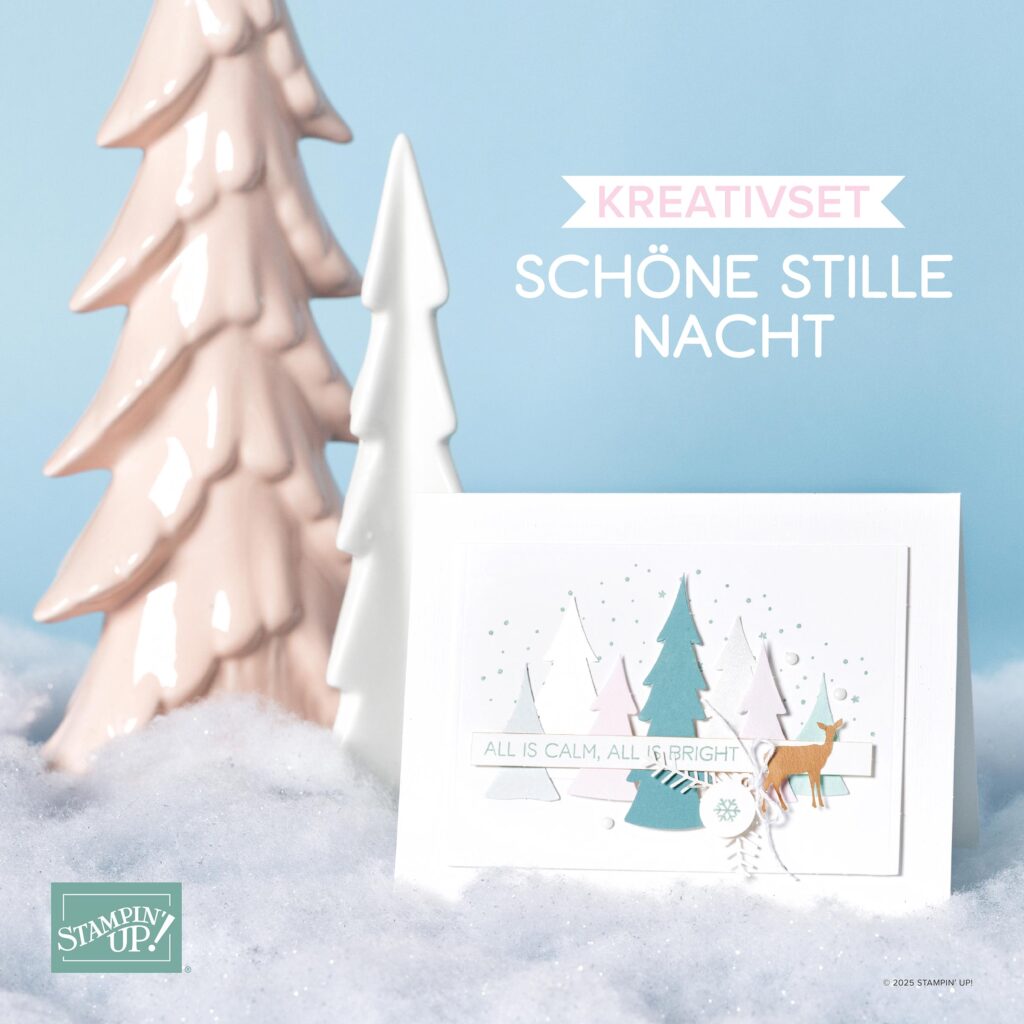 kreativset diy weihnachtskarten schöne stille nacht edel elegant weiß