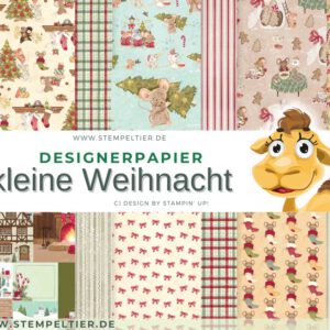 Designerpapier herbst winter 2026 Mäuse kleine Weihnacht stampin up