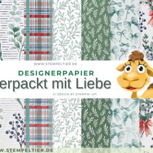 Designerpapier herbst winter 2026 mit Liebe verpackt stampin up