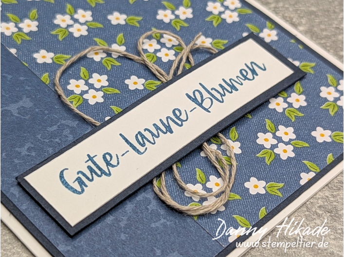 stampinup gute laune blumen karte stempeltier