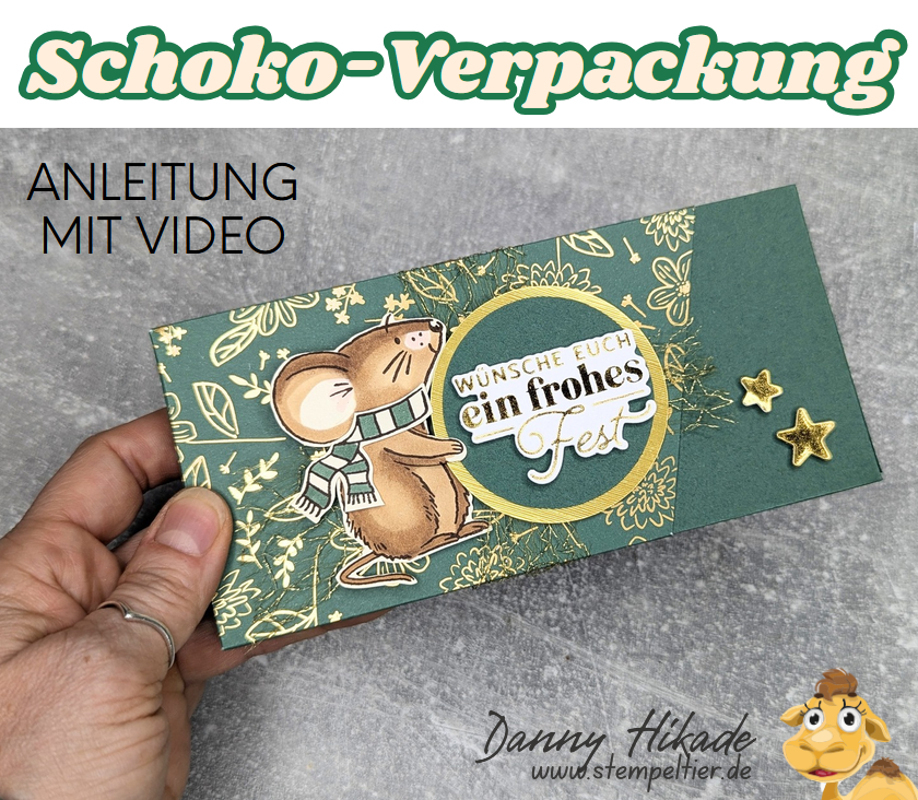stampin up anleitung schokolade verpackung badesalz verpacken maus piniengrün stempeltier