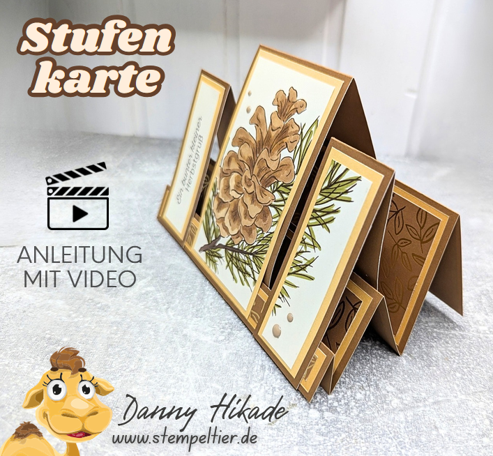 stufenkarte anleitung stepcard tutorial stempeltier zapfen