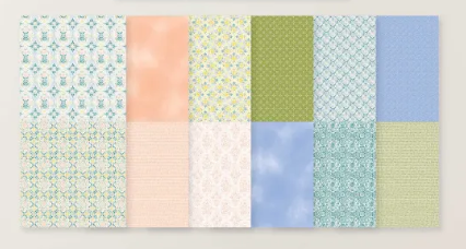 florale mosaike designerpapier