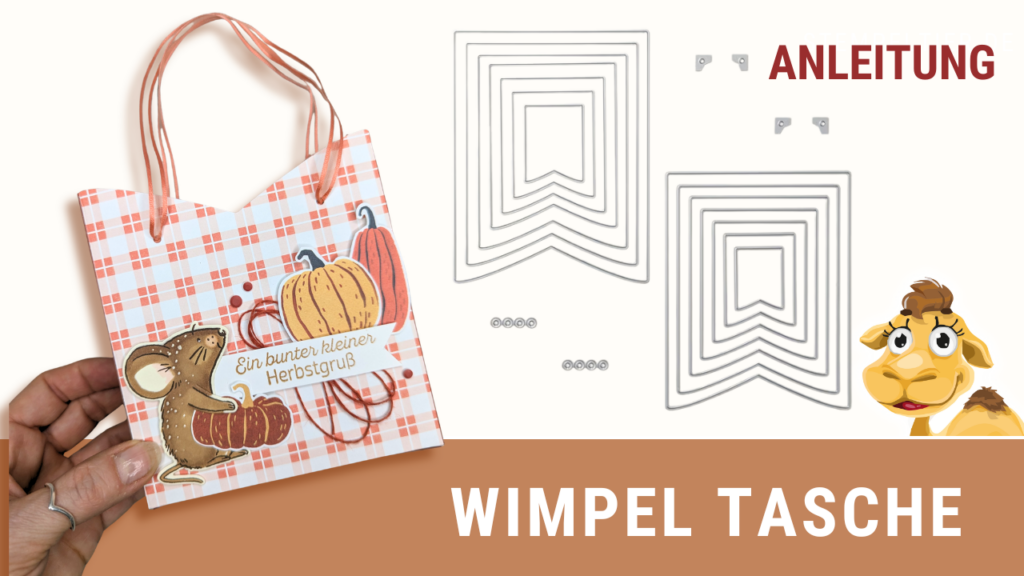 herbst wimpel tasche basteln stampin up stempeltier